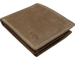Arrigo herenportemonnee in billfold-model van cognackleurig buffelleer - Arrigo.nl