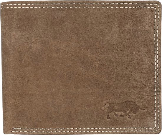 Arrigo herenportemonnee in billfold-model van cognackleurig buffelleer - Arrigo.nl