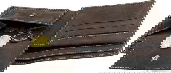 Arrigo herenportemonnee in billfold-model van donkerbruin buffelleer - Arrigo.nl