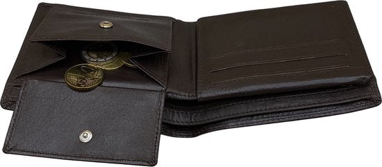 Arrigo herenportemonnee van bruin rundleer in billfold-model - Arrigo.nl