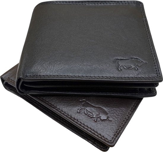 Arrigo herenportemonnee van bruin rundleer in billfold-model - Arrigo.nl