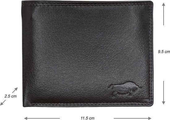 Arrigo herenportemonnee van bruin rundleer in billfold-model - Arrigo.nl