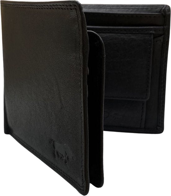 Arrigo herenportemonnee van zwart rundleer in billfold-model - Arrigo.nl