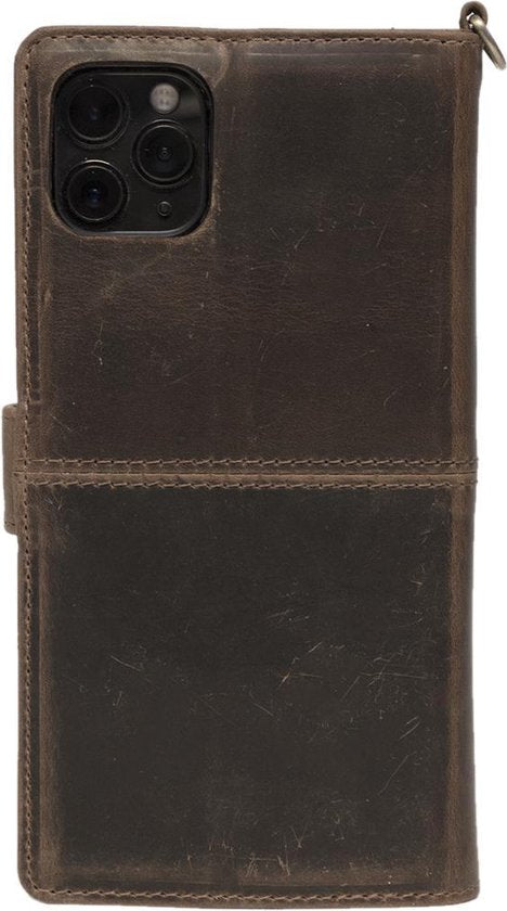 Arrigo iPhone XR leren bookcase donkerbruin - Arrigo.nl