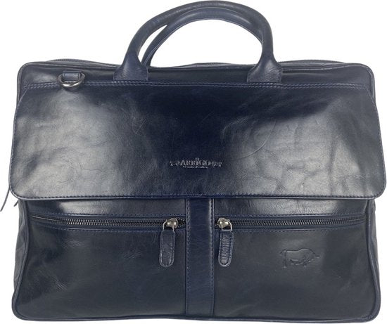 Arrigo laptopbag 17 inch blauw - Arrigo.nl