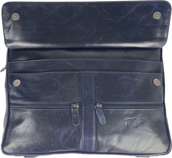Arrigo laptopbag 17 inch blauw - Arrigo.nl