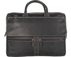 Arrigo laptoptas 17 inch Zwart - Arrigo.nl