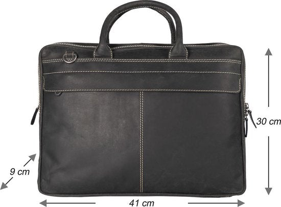 Arrigo laptoptas 17 inch Zwart - Arrigo.nl