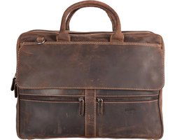 Arrigo laptoptas 17 inch donkerbruin - Arrigo.nl