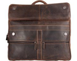 Arrigo laptoptas 17 inch donkerbruin - Arrigo.nl