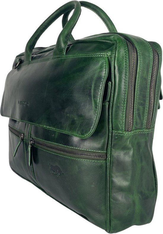 Arrigo laptoptas 17 inch groen - Arrigo.nl