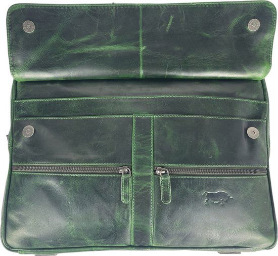 Arrigo laptoptas 17 inch groen - Arrigo.nl