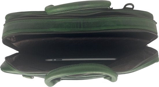 Arrigo laptoptas 17 inch groen - Arrigo.nl