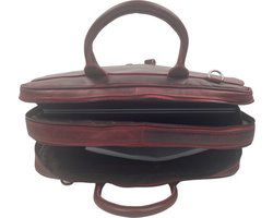 Arrigo laptoptas 17 inch rood - Arrigo.nl