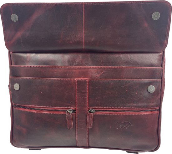 Arrigo laptoptas 17 inch rood - Arrigo.nl