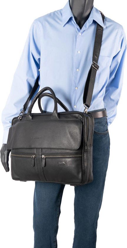 Arrigo laptoptas 17 inch zwart - Arrigo.nl