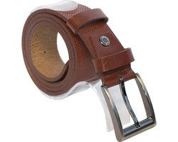 Arrigo riem broekriem heren riem dames 4 cm leer cognac - Arrigo Leather Goods