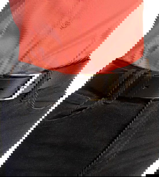 Arrigo riem riem heren 3 5 cm leer donkerblauw taille - Arrigo Leather Goods