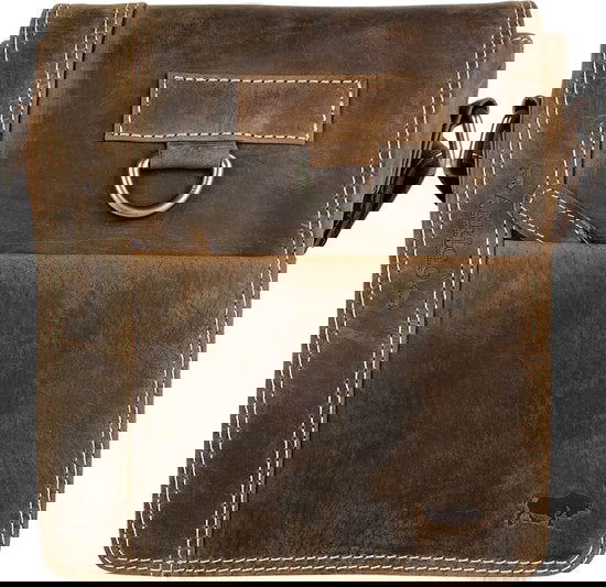 Arrigo schoudertas tassen crossbody Buffeleer cognac - Arrigo Leather Goods