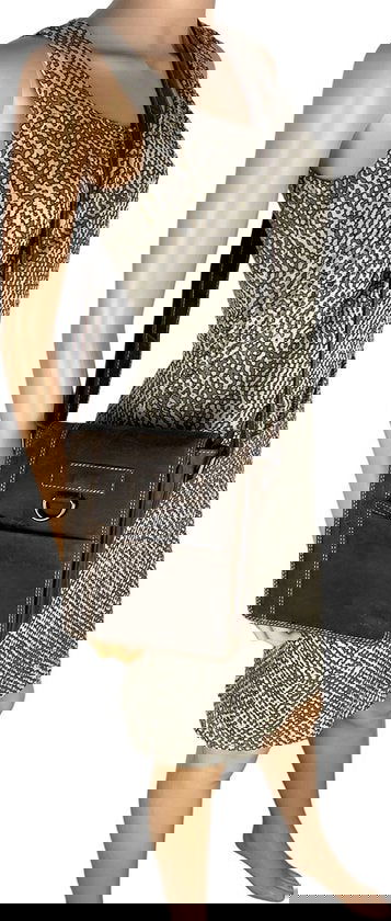 Arrigo schoudertas tassen crossbody buffelleer donkerbruin - Arrigo Leather Goods