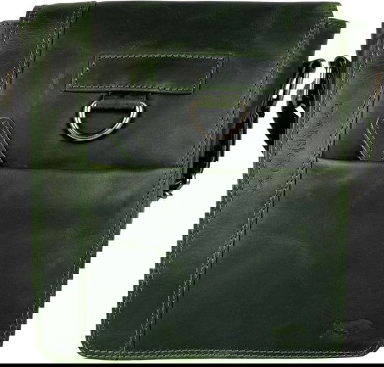 Arrigo schoudertas tassen crossbody leer groen - Arrigo Leather Goods