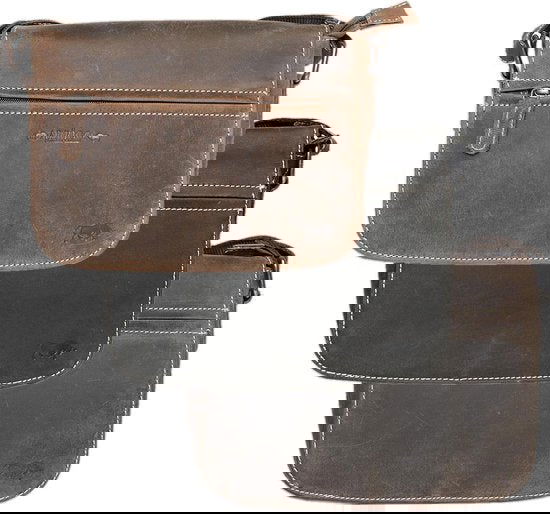 Arrigo schoudertassen dames buffelleer crossbody cognac - Arrigo Leather Goods