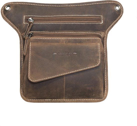 Beentas Motor - Cognac Leer of Leren Schoudertas - Arrigo.nl