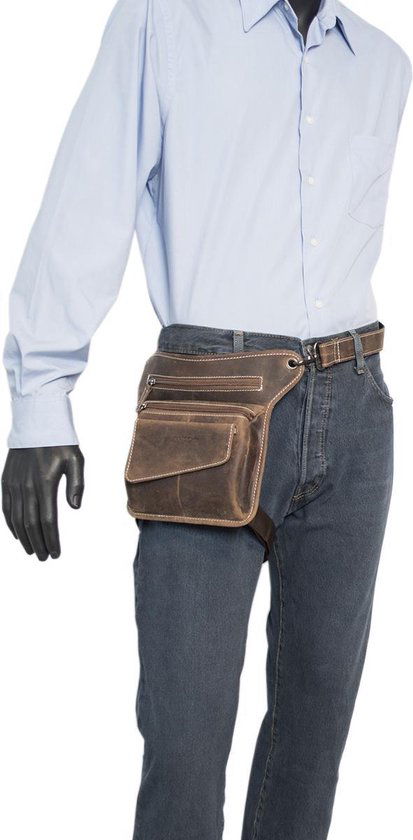 Beentas Motor - Cognac Leer of Leren Schoudertas - Arrigo.nl