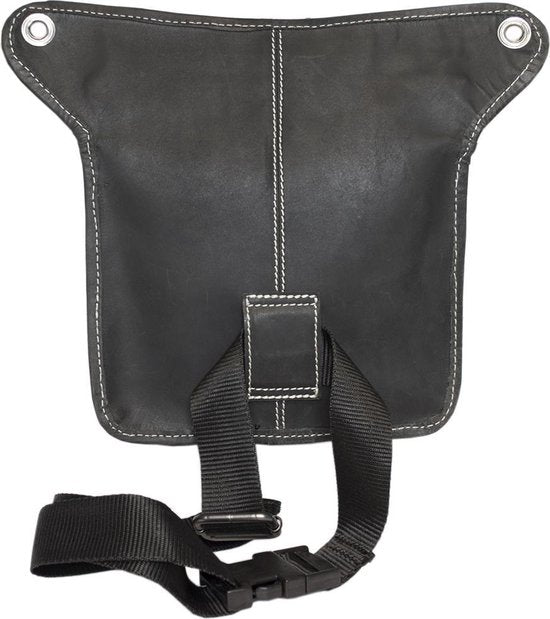 Beentas Motor - Zwart Leer of Leren Schoudertas - Arrigo.nl