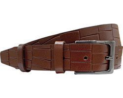 Broekriem heren riem dames lichtbruin leer 3 cm breed 115 - Arrigo Leather Goods
