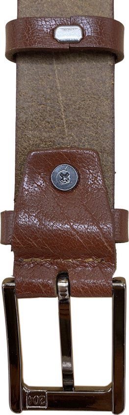 Broekriem heren riem dames lichtbruin leer 3 cm breed 115 - Arrigo Leather Goods
