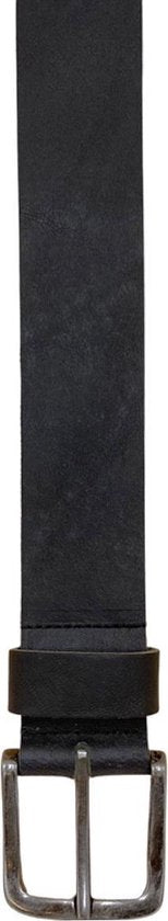 Ceintuur zwart leer 4 5 cm breed broekriem leer zwart - Arrigo.nl