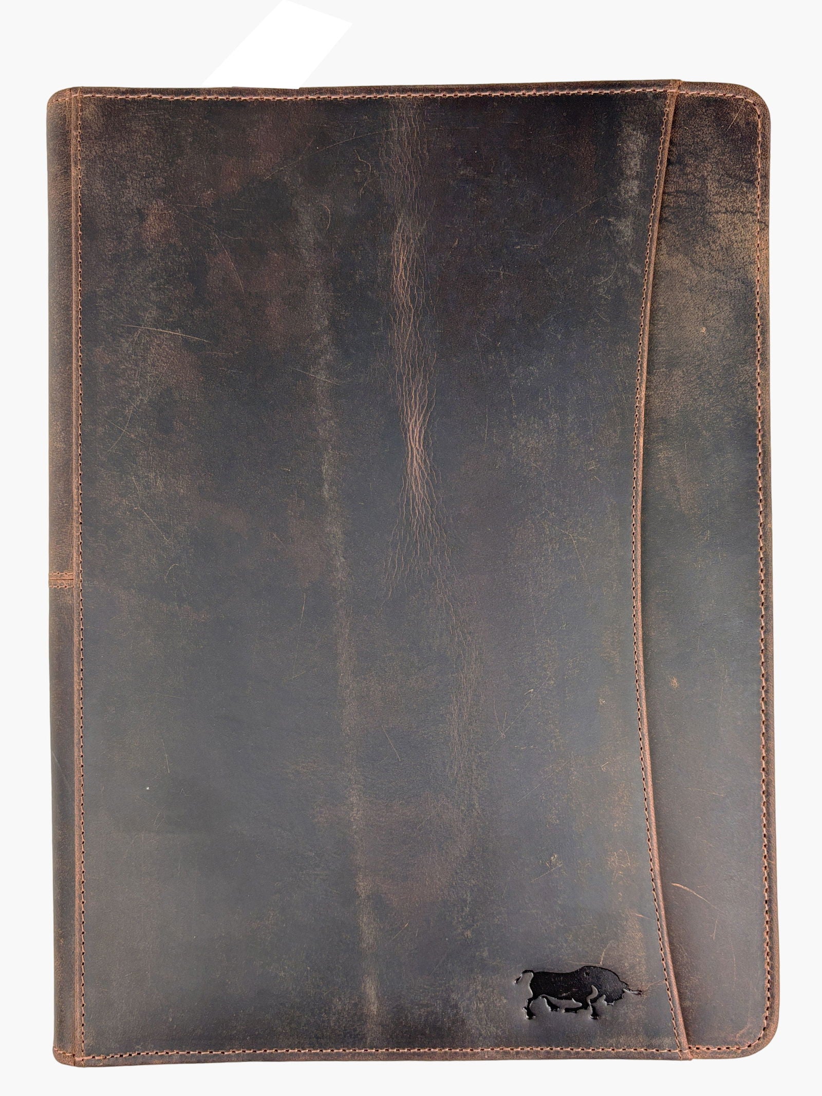 Cognac Leren Schrijfmap - Arrigo.nl