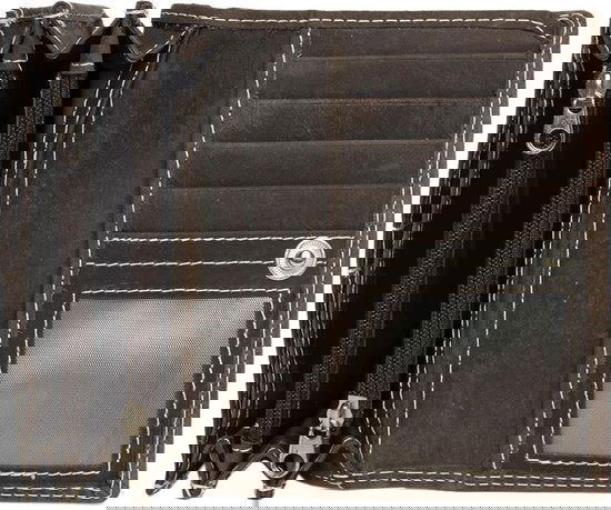 Compacte Vintage Dames Portemonnee - Donkerbruin Leer met RFID Bescherming - Arrigo.nl