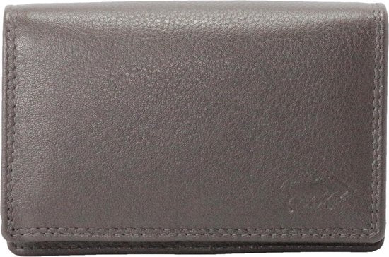 Compacte leren dames portemonnee donkerbruin rfid ideale dames portemonnee anti - Arrigo Leather Goods