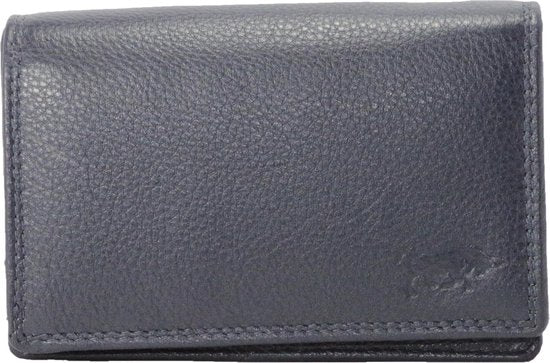 Compacte leren dames portemonnee zwart rfid ideale dames portemonnee anti - Arrigo Leather Goods