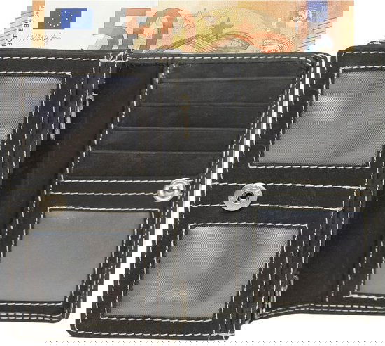 Compacte vintage leren dames portemonnee zwart rfid ideale dames portemonnee - Arrigo Leather Goods