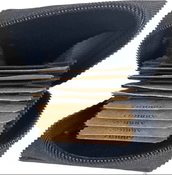 Creditcard houder met rits zwart echt leer rfid anti skim - Arrigo.nl