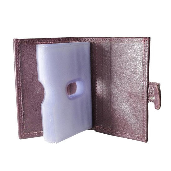 Creditcardhouder rundleer bordeaux - Arrigo.nl