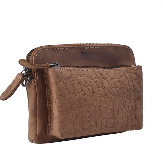 Croco cody minibag crossbodytas crossbody bag leren tasje dames tasje - Arrigo Leather Goods