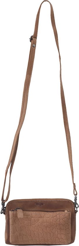 Croco cody minibag crossbodytas crossbody bag leren tasje dames tasje - Arrigo Leather Goods