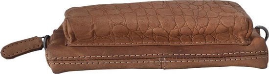 Croco cody minibag crossbodytas crossbody bag leren tasje dames tasje - Arrigo Leather Goods