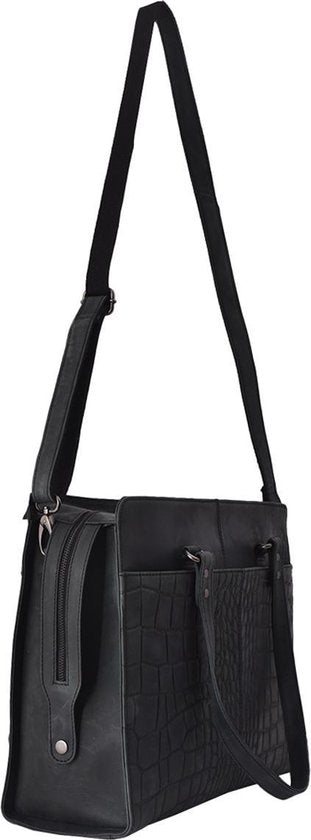 Croco werktas matzwart - Arrigo.nl