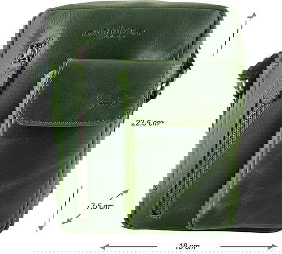 Crossbody tas dames schoudertassen vrouw echt leer groen arrigo - Arrigo.nl