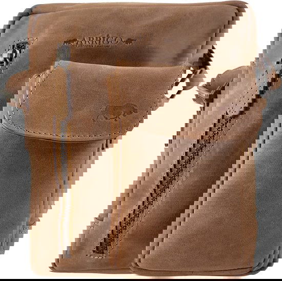 Crossbody tas dames schoudertassen vrouw echt leer taupe arrigo - Arrigo Leather Goods