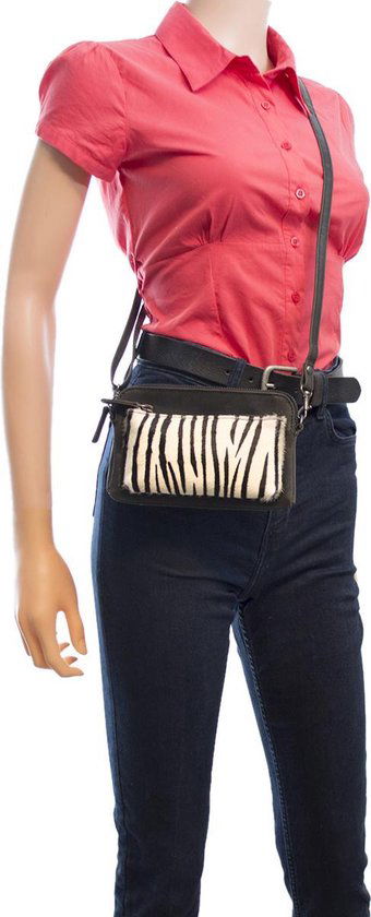 Crossbody tasje met dieren print minibag kleine dames tasje clutch - Arrigo Leather Goods