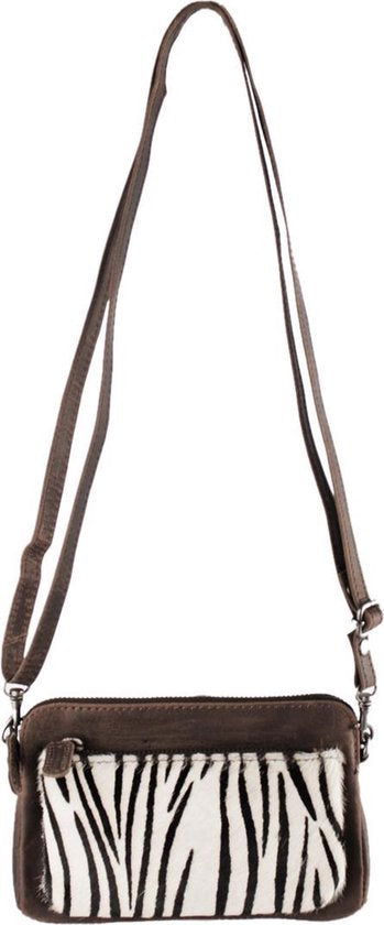 Crossbody tasje met dieren print minibag kleine dames tasje clutch - Arrigo Leather Goods