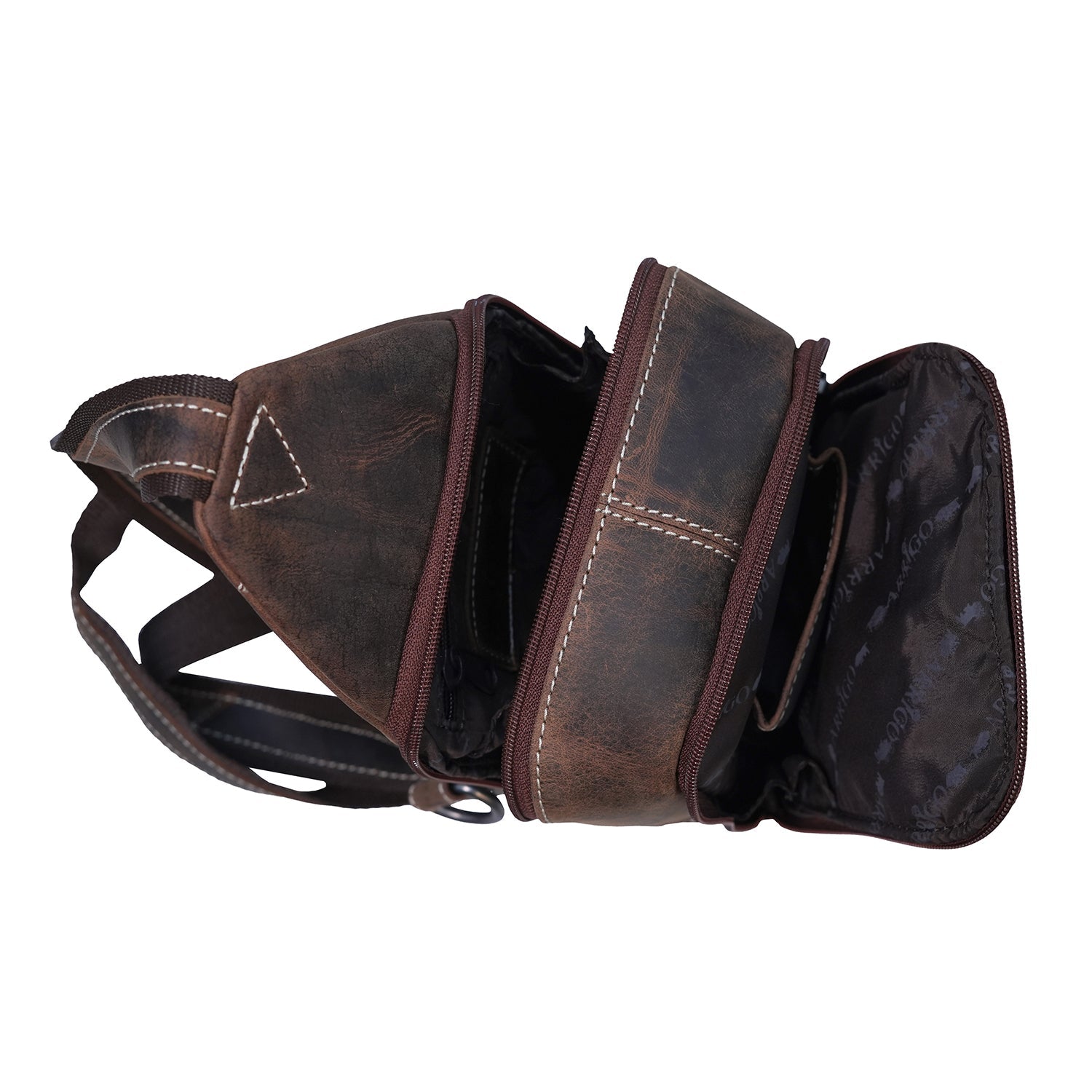 Crossbodytas Slingbag cognac - Arrigo.nl