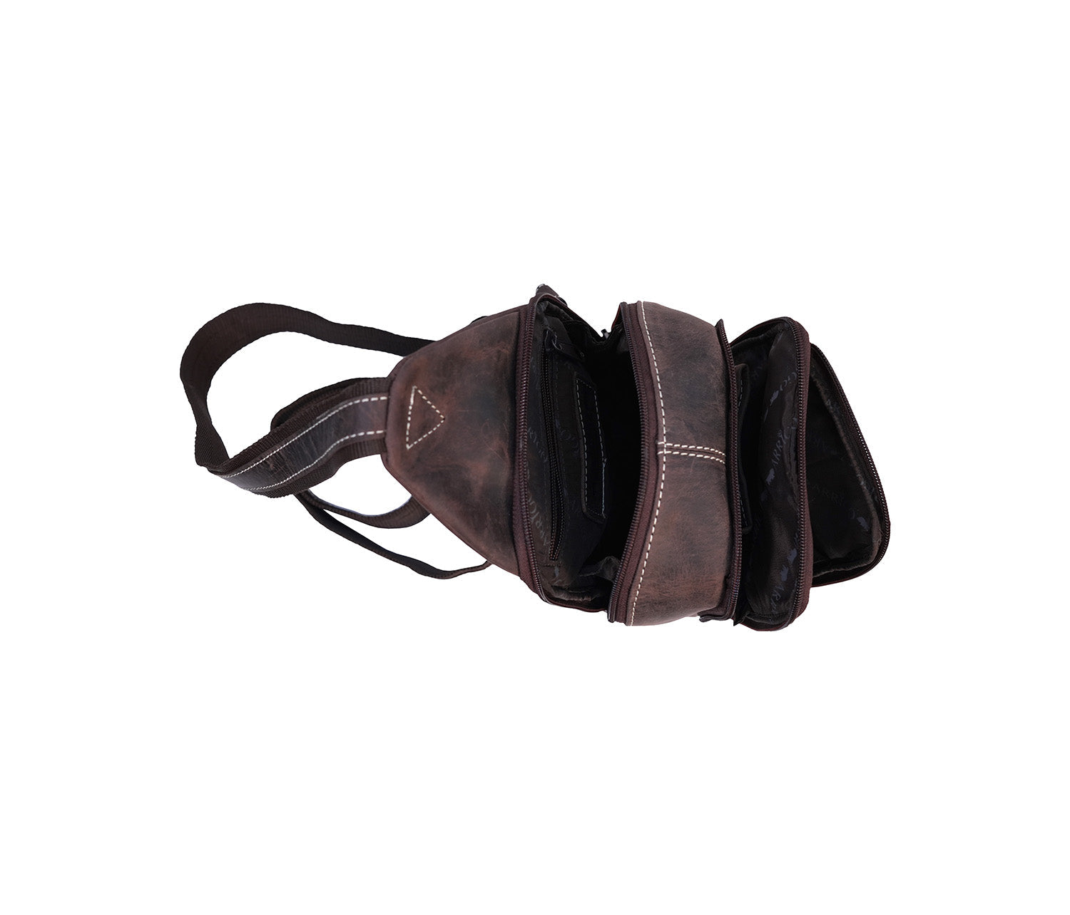 Crossbodytas Slingbag donkerbruin - Arrigo.nl