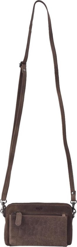 Crossbodytas croco cody minibag crossbody bag leren tasje dames tasje - Arrigo.nl